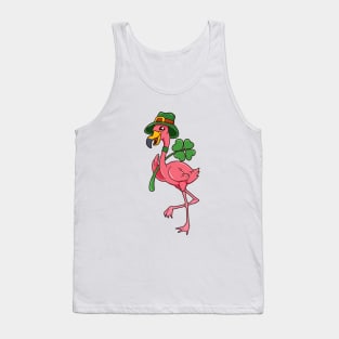 Flamingo Leprechaun - St Patricks Flamingo Tank Top